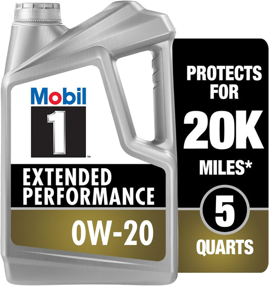 Mobil 1 Extended Performance Motor Oil 0W-20, 5 Quart