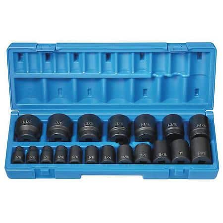 19 Pc 1/2 Dr 12 Pt Standard Length Fractional Set