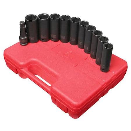 11 Pc. Extra Deep Sae/Metric Skt Set