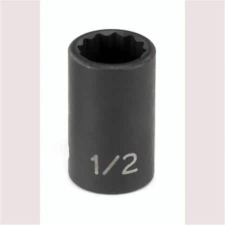 Soc 1/2 3/8D Imp 12Pt Blk