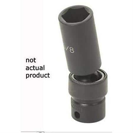 Soc 9/16 3/8D Imp Univ 6Pt Dp Blk
