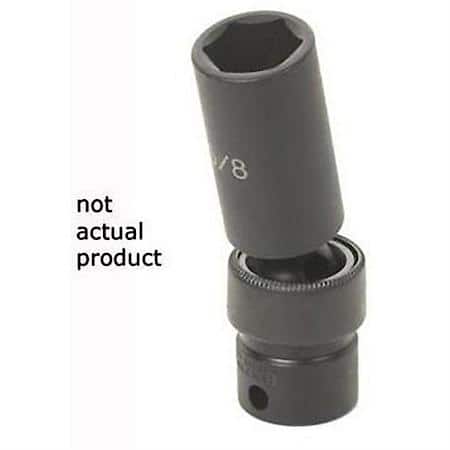 Soc 3/4 3/8D Imp Univ 6Pt Dp Blk