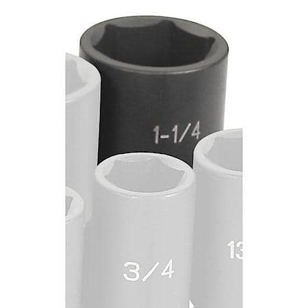 Soc 1-1/4 1/2D Imp Univ 6Pt Dp Blk