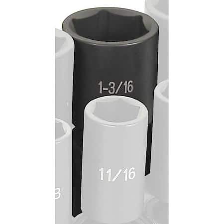 Soc 1-3/16 1/2D Imp Univ 6Pt Dp Blk