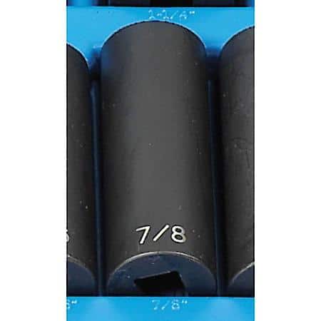 Socket - 7/8", 1/2" Drive, Impact, 12 PT, Deep