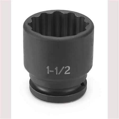 Soc 1-1/2 3/4D Imp 12Pt Blk