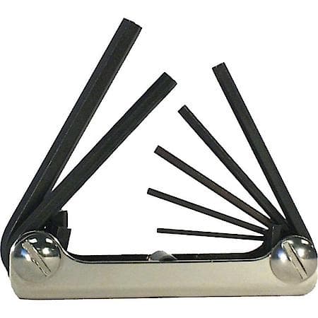 Hex Key Set 7 Pc Folding Metric 1.5-6Mm