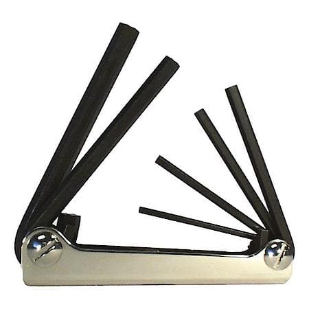 Hex Key Set 5 Pc Folding Metric 3-10Mm