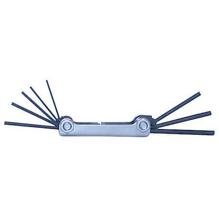 Hex Key Set 8 Pc Folding Sae .050-5/32In.