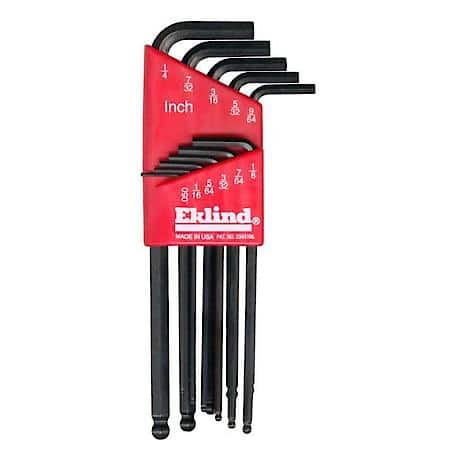 Hex Key Set 11 Pc Ball End Sae Lng .050-5/16In