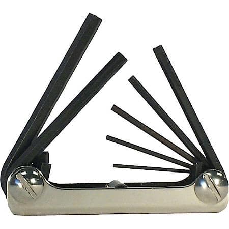 7-Piece Metric Fold-Up Hex Key Set