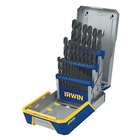 29 Pc Drill Bit Industrial Set Case Black Oxide
