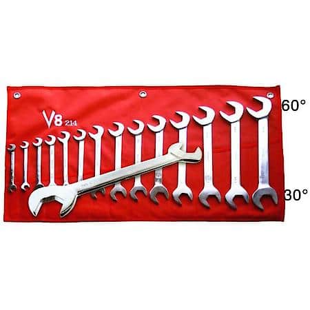 Wrench Set Combo 14 Piece Angle 3/8" to 1-1/4"
