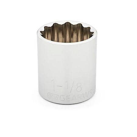 1/2" Drive 12 Point Standard Sae Socket 1-1/8"