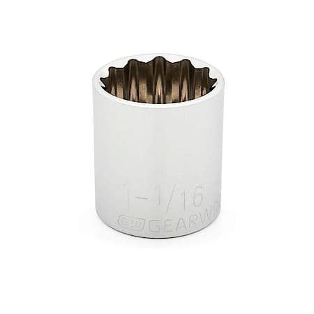 1/2" Drive 12 Point Standard Sae Socket 1-1/16"