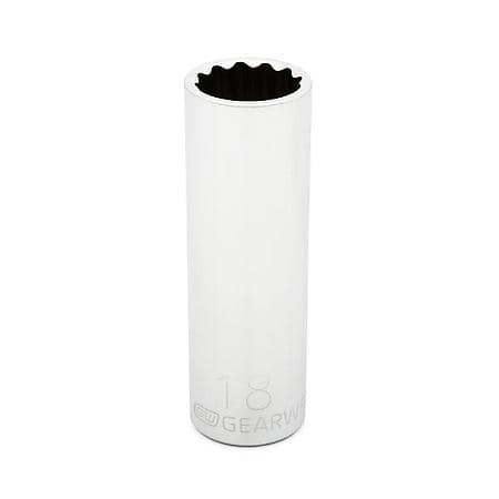 1/2" Drive 12 Point Deep Metric Socket 18mm
