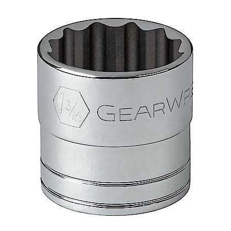 1/2" Drive 12 Point Standard Sae Socket 1-3/16"