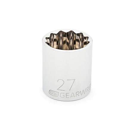 1/2" Drive 12 Point Standard Metric Socket 27mm
