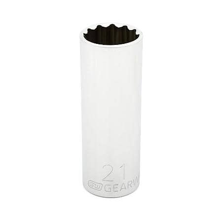 1/2" Drive 12 Point Deep Metric Socket 21mm