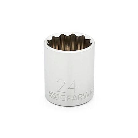 1/2" Drive 12 Point Standard Metric Socket 24mm