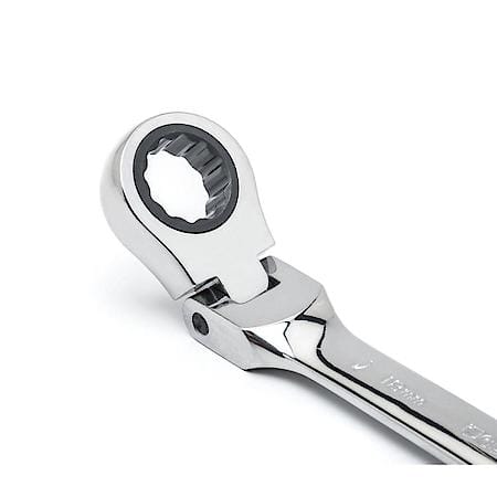 7 Piece 72-Tooth 12 Point Flex Head Ratcheting Combination Metric Wrench Set