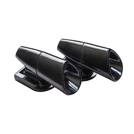 Deer Alert Whistles: Black, 2 Pack, Double-Sided Tape Included