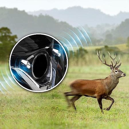 Deer Alert Whistles: Chrome, 2 Pack, Double-Sided Tape Included