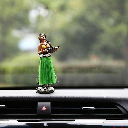 Dashboard Hula Doll, 6.5", Adhesive Base