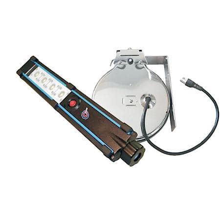Hemitech 4 Led 40Ft/12.3M Chrome Cord Reel
