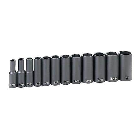 12 Pc 3/8 Dr Fractional Deep Lenght Set
