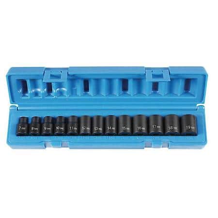 13 Pc 3/8 Dr Standard Length Metric Set