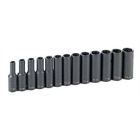 13 Pc 3/8 Dr Deep Metric Set