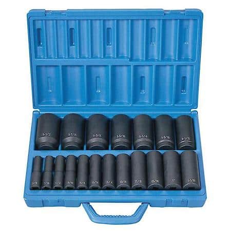 19 Pc 1/2 Dr Deep Length Fractional Master Set