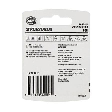 168 Long Life: Mini Bulb, Standard Performance, 2 Pack