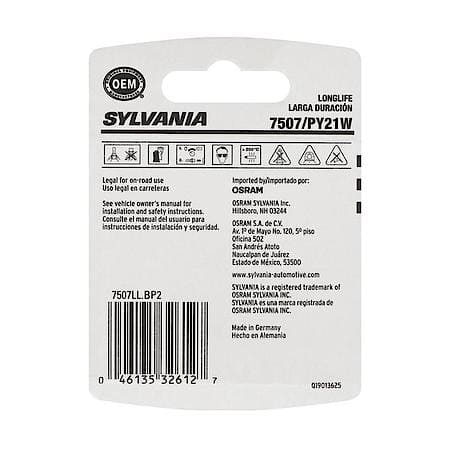 7507 Long Life: Mini Bulb, Standard Performance, 2 Pack