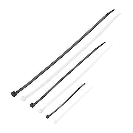 Wire Ties Assortment, Black & White, 700 Piece