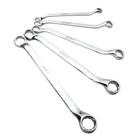 Offset Double Box Sae Wrench Set,5 Pc.3/8- 5/16