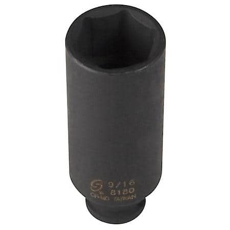 Soc 9/16 1/4D Imp 6Pt Dp Blk