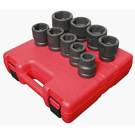 Socket Set Impact 1 Dr 9Pc Std Sae Jumbo