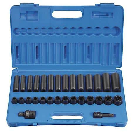 30 Pc 1/2 Dr Standard Deep Length Metric Set
