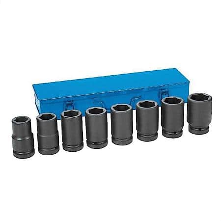 1 Drive 8 Piece Deep Metric Set