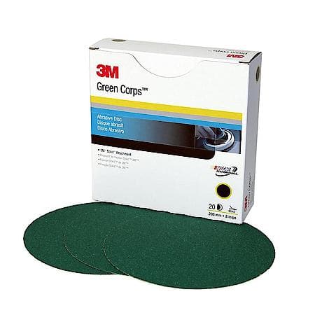 3M Green Corps Stikit Production Disc, 01549, 8 in, 80D (Sold by each)