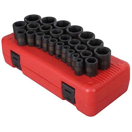 26-Piece 1/2 In. Drive Metric Impact