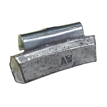 AW-Series Uncoated Lead (Pb) Passenger Knock-On Wheel Weight 2oz.