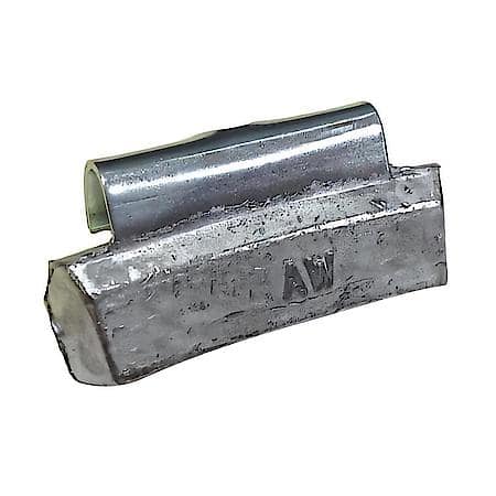 AW-Series Uncoated Lead (Pb) Passenger Knock-On Wheel Weight 1.75oz.