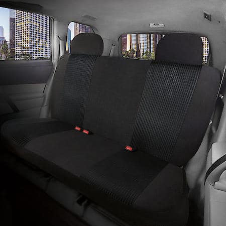 AutoCraft Seat Cover: Black, Terry, Bench, Soft And Warm, Universal, 2 Pack