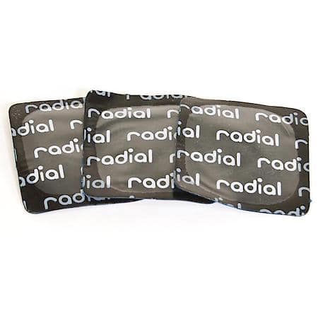 1 3/4" (45mm) Small Square Blue Dot Patch (50pc)