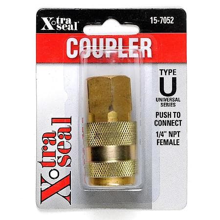 Universal Push-on Coupler 1/4" Bdy 1/4" NPT F