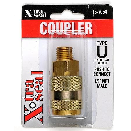 Universal Push-on Coupler 1/4" Bdy 1/4" NPT M