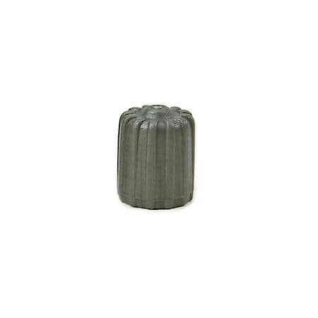 Gray Plastic Tpms Valve Cap With Red Silicone Seal